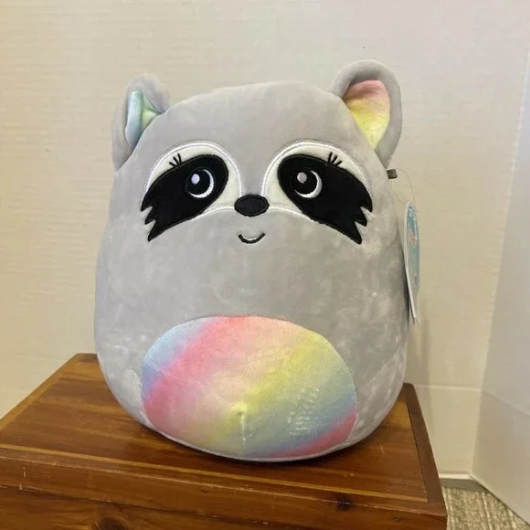Squishmallow‎ 8 Inch Max the Raccoon, New, Non-Smoking Household, Tags Attached