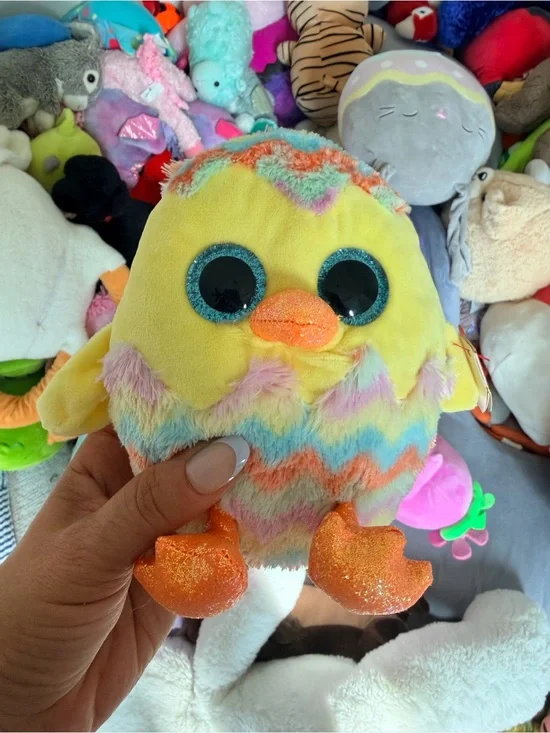 Ty Silk Beanie Boos - CORWIN the Easter Chick in Egg (6 Inch) 2022 Plush Toy