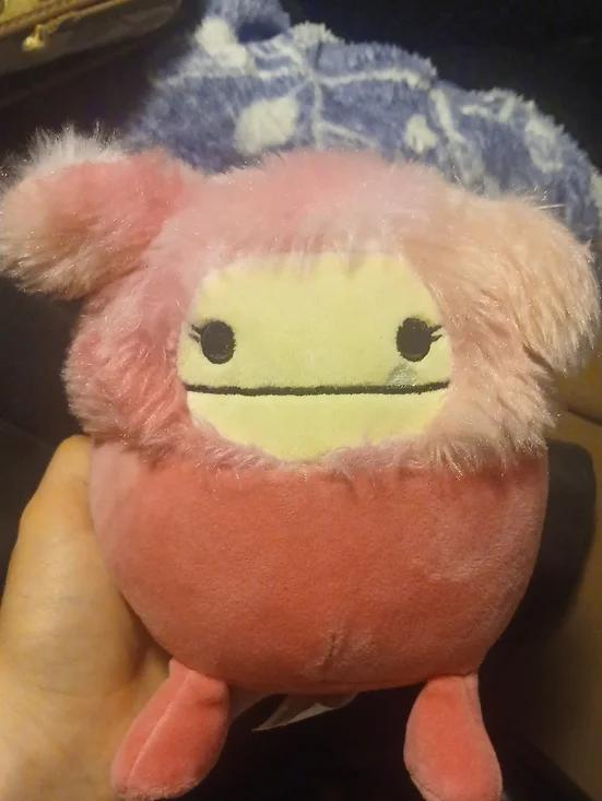 Squishmallows Pink and Cream Fluffy Character Plush