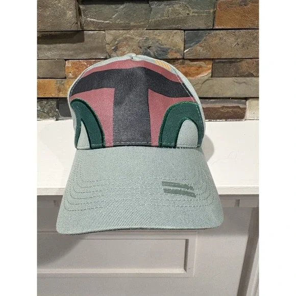 Disney Parks Star Wars Boba Fett Adjustable Hat Baseball Cap Green