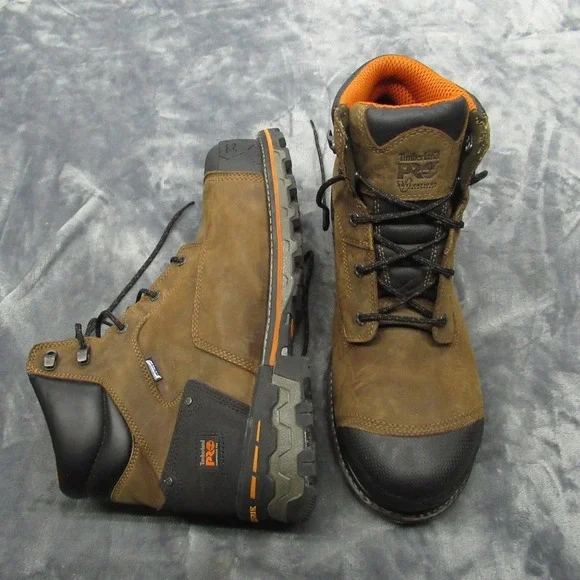 Timberland PRO Work Boots Men 15 Wide Brwn‎ Waterproof Composite Toe Boondock 6