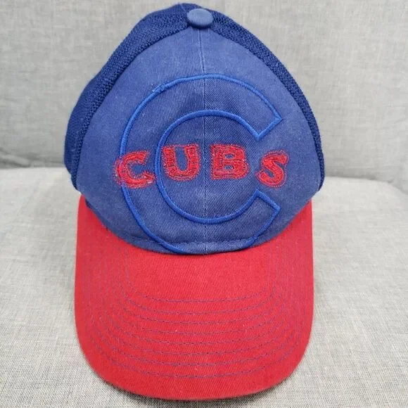 MLB Child Chicago Cubs New Era 9FORTY Unique Embroider Hook & Loop Mesh Back