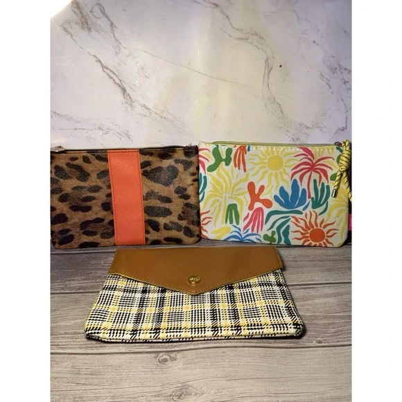 IPSY bag lot‎ of 3 IPSY Cosmetic  Makeup Bags Beauty Pouches EMPTY