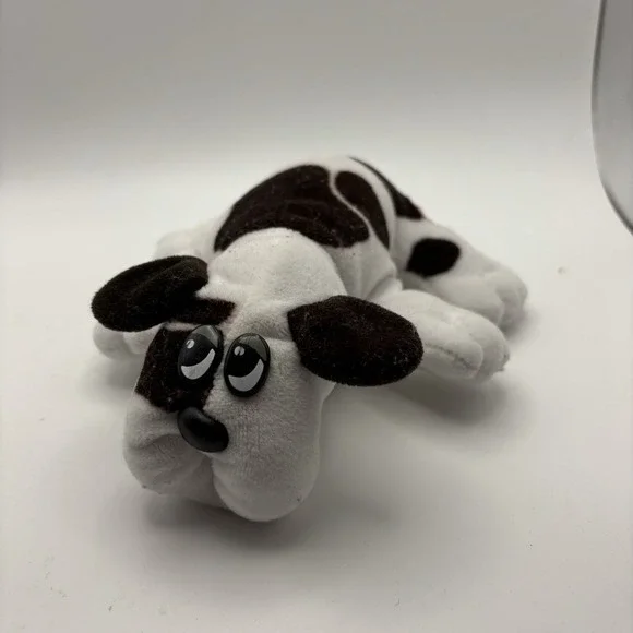 RARE Vintage Tonka Pound Puppy White‎ with Brown Spots 8 inch