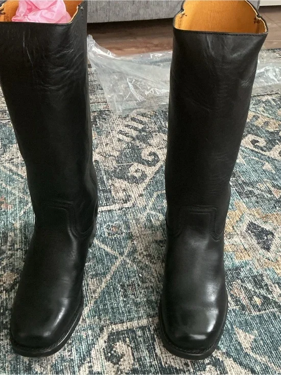 Frye Black Boot Tan Leather Interior size9.5 men’s excellent condition