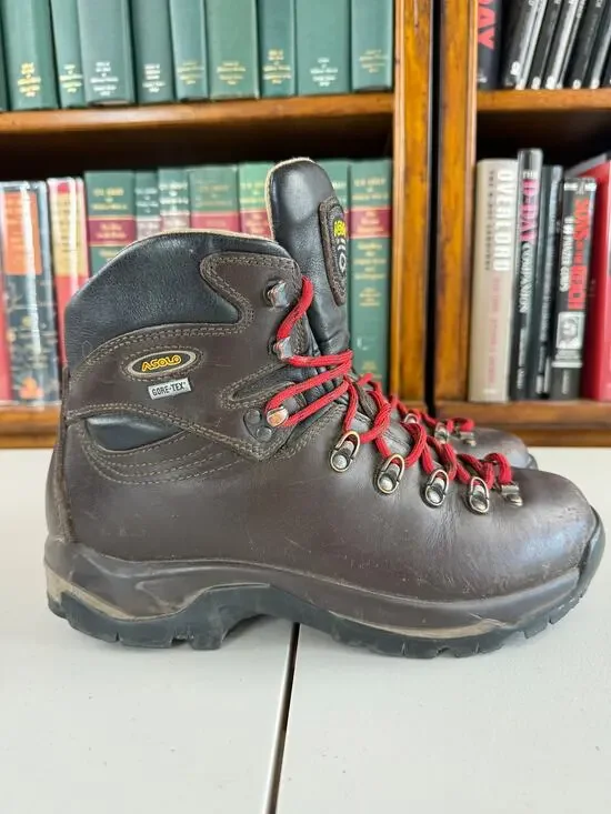 Asolo Evo Gore Tex Hiking Boots Mens 9 Leather Outdoor Brown TPS-520 GTX Utility