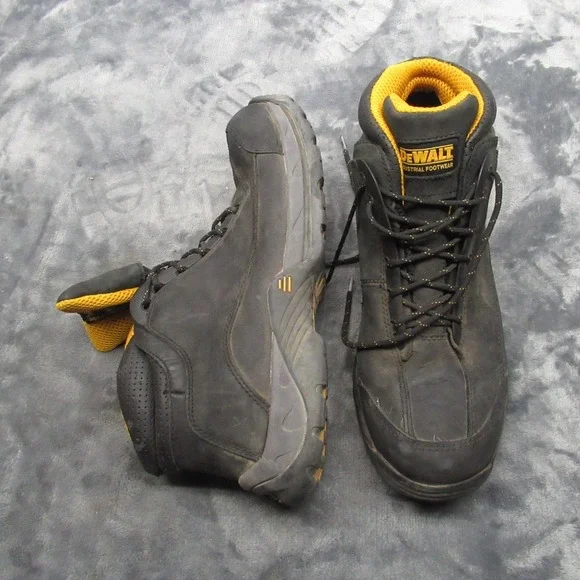 Dewalt Mens Steel Toe‎ Work Boot 12 Black Leather Industrial Rugged Construction