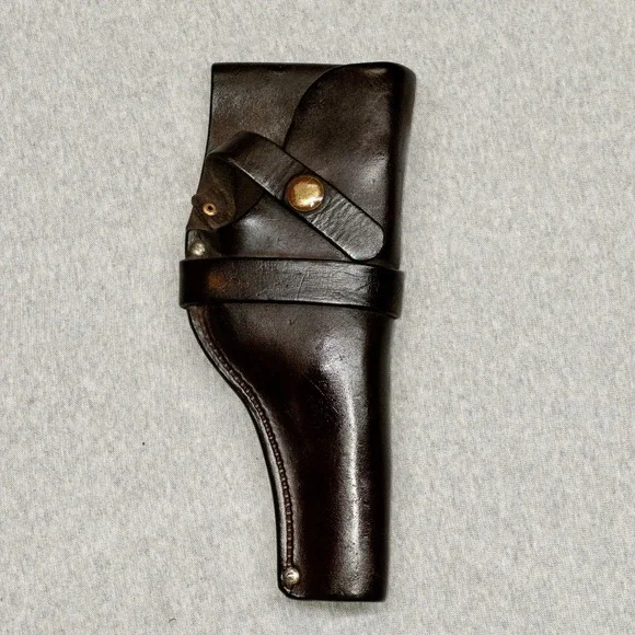 Vintage H H Heiser Leather Holster 923 Brass Snaps‎ Denver Colorado