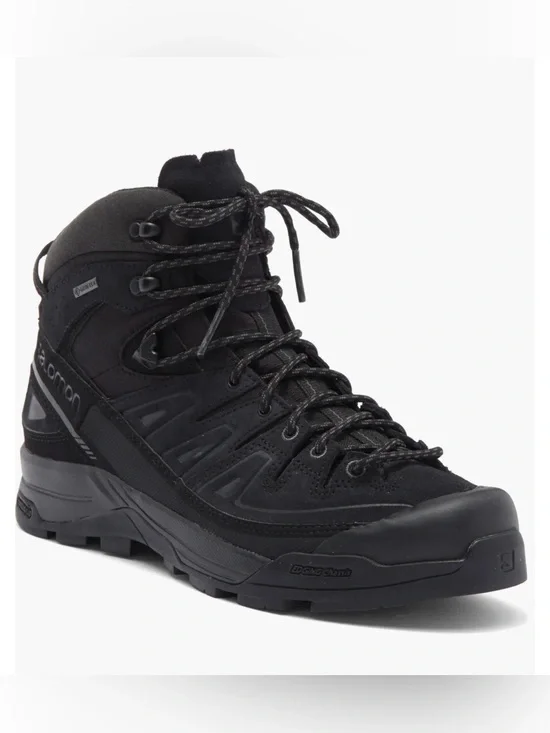 Salomon X-Alp Gore-Tex Waterproof High Top Sneaker in Black Size 7‎