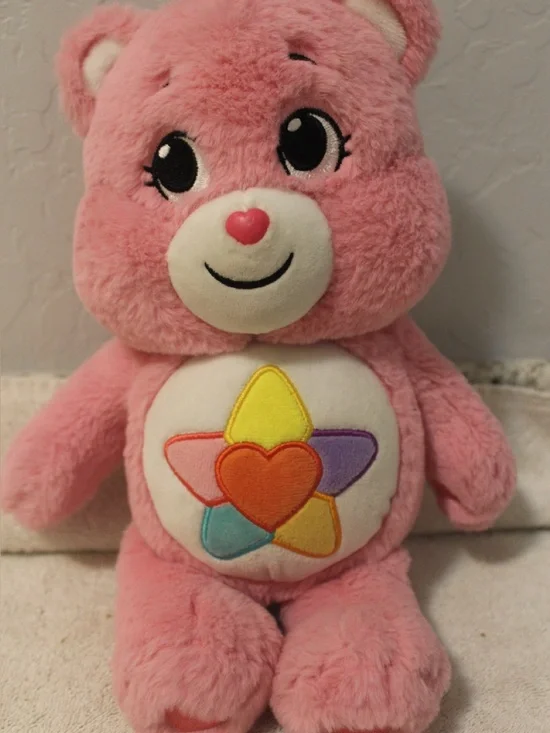 2022 Care Bear True Heat Bear Pink Stuffed Animals Cuddle Plush Doll 13