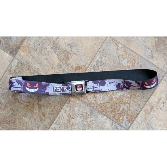 Buckle-Down Pokémon Gengar Seatbelt Belt Purple Splatter 2012/14 - Buckle Wear