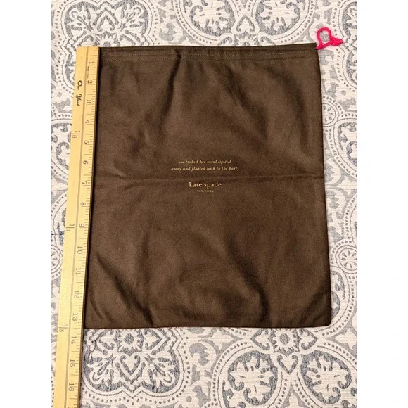 Kate Spade New York Brown Drawstring‎ Dust Bag Pouch for Handbags