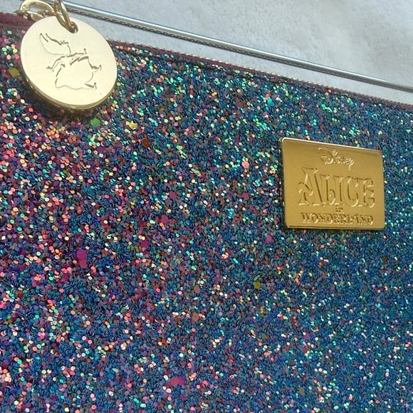Sigma x Disney Alice in Wonderland Glitter Makeup Bag - Limited Edition NWOT