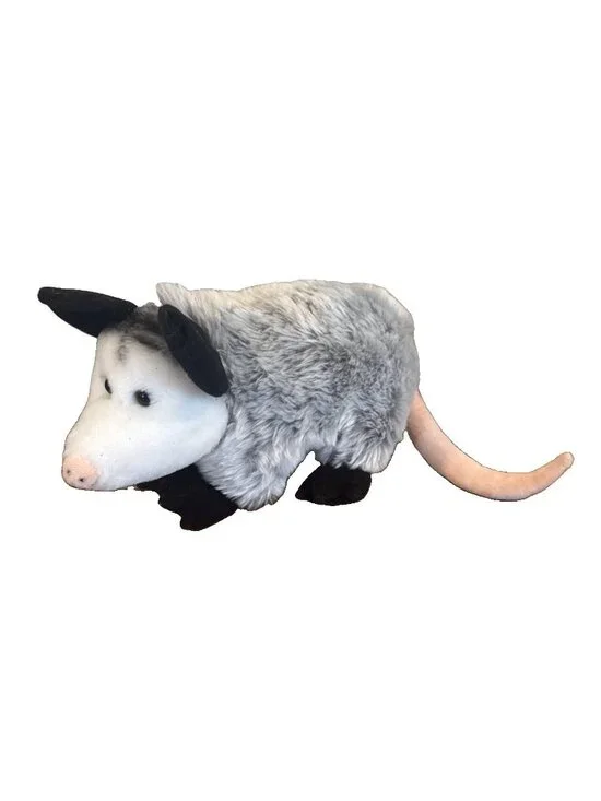Bass Pro Shop Opossum Possum Stuffed Plush Gray Realistic Rat Stuff Animal