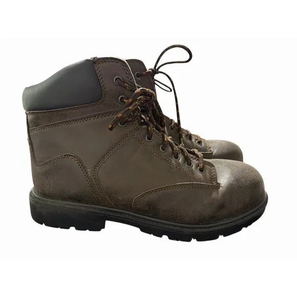 BRAHMA  Men's‎ Work Steel Toe Size 11  Brown Leather Boot   28800794