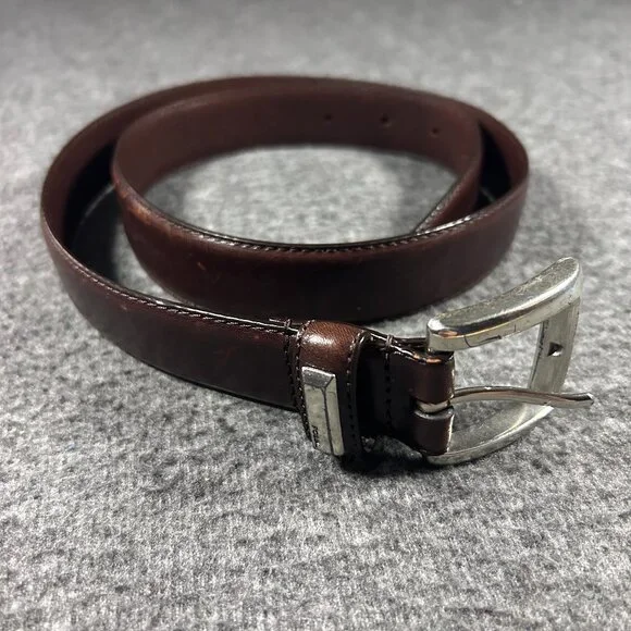 Fossil Leather‎ Belt Men’s Medium Mahogany Brown Medium Classic