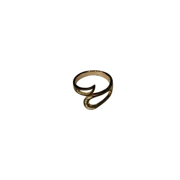 Sterling Silver 925 ND Maker Abstract Swirl Ring Size 6 Tarnished Vintage Band
