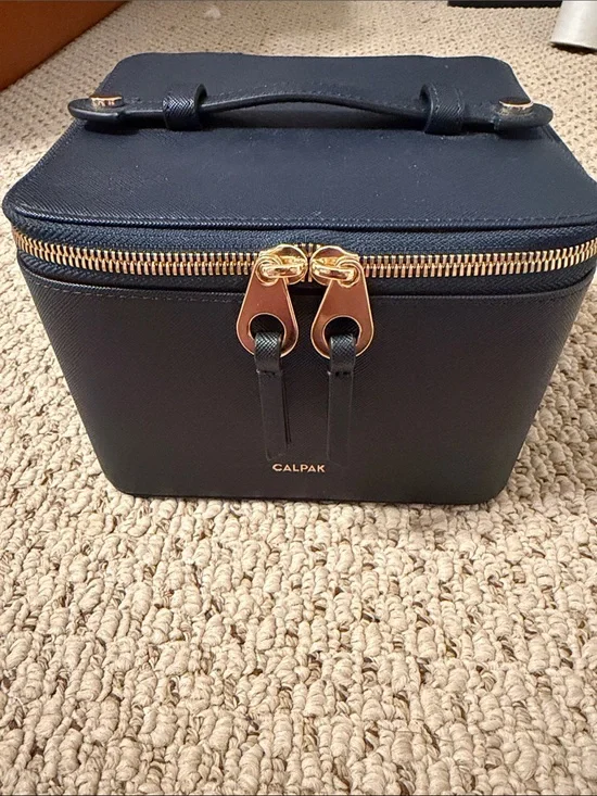 Calpak Navy Blue Sunglasses Case