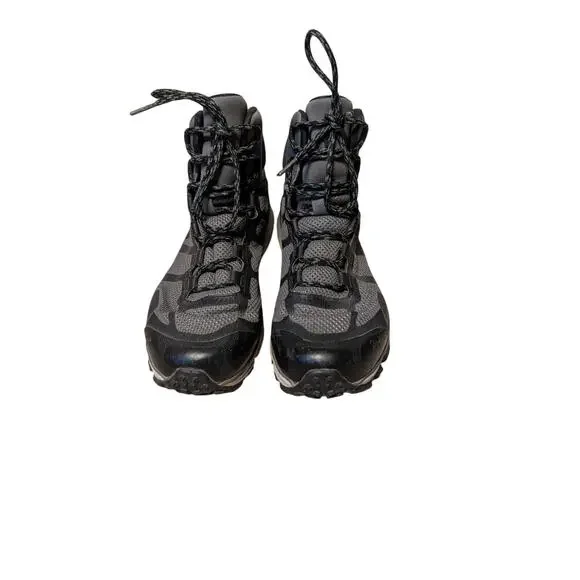 Under Armour Verge Mid GTX Hiking Boots Men 9 Black Gray Waterproof Michelin