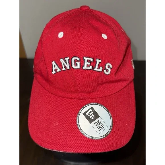 Angels Red Baseball Cap MLB 08 The Show Promotional Hat New Era Adjustable Strap