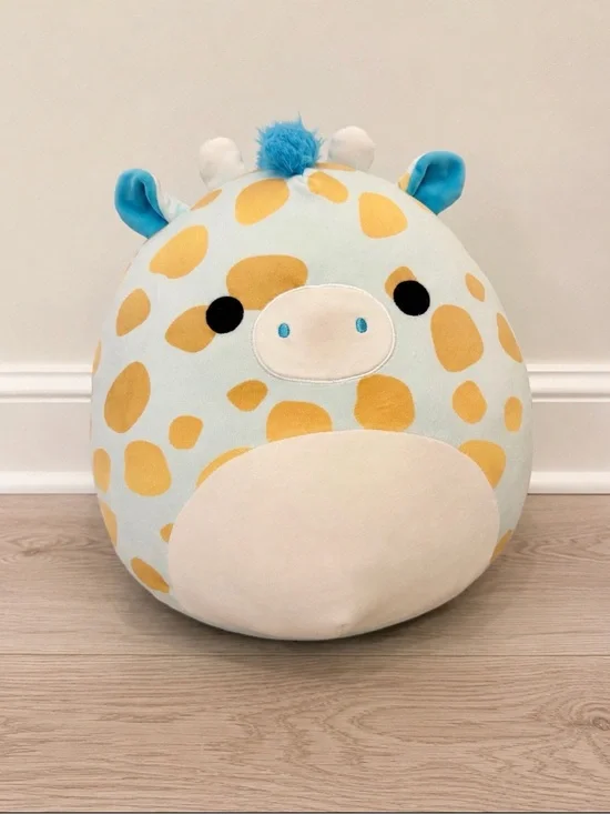 Squishmallows Light Blue & Yellow Giraffe Plush