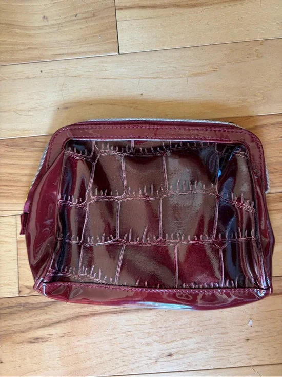 Lancôme Faux Croc Leather Travel Makeup Bag