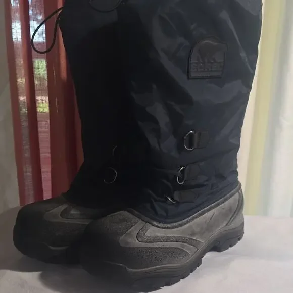 Sorel Women's Snowlion 2 Blue Nylon Removable Liner Winter Snow Boots Size 7