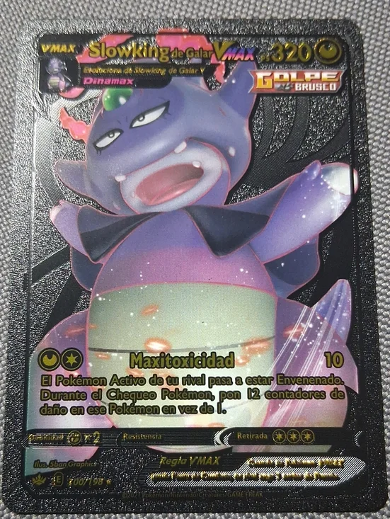 Pokemon Slowking de Galar VMAX Card - Purple, Pink, Green