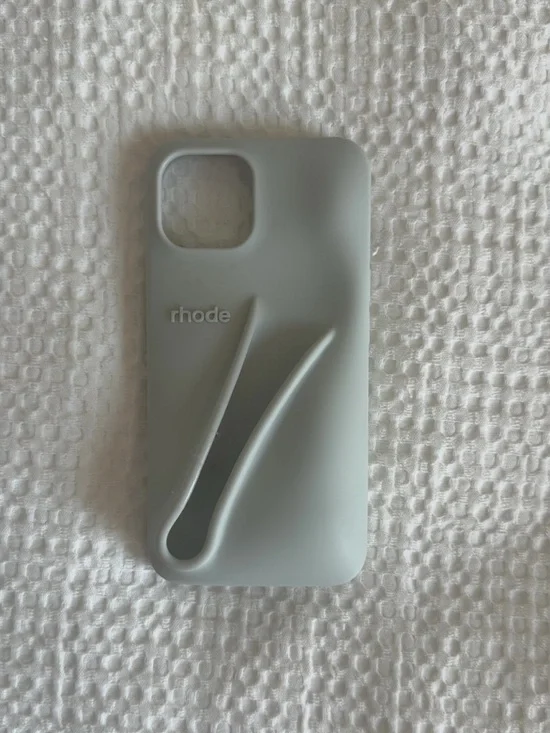 iPhone 15 grey RHODE Silicone Phone Case