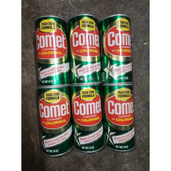 (6) New Vtg‎ 1980s Procter & Gamble COMET CLEANSER Soap W-Chlorinol NOS Unused