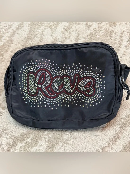 Top Gun- Black 'REVS' Embellished Crossbody Bag