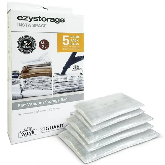 Ezystorage Insta Space Vacuum Storage‎ Bags - 5 Pack