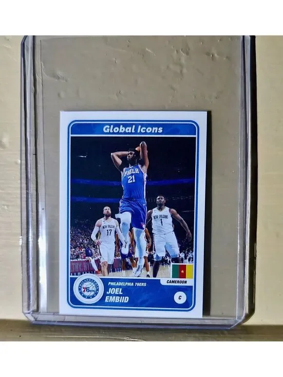 2023-24 Joel Embiid Panini NBA Basketball #65 Global Icons Sticker