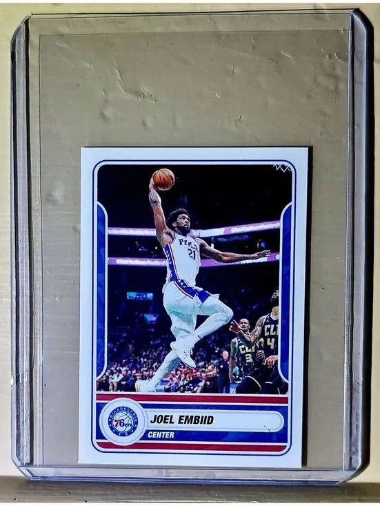 2023-24 Joel Embiid Panini NBA Basketball #259 Sticker Philadelphia 76ers