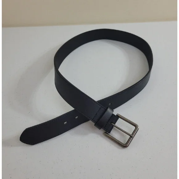 Career Casual‎ Dress Belt Men's Black Man Made Classic Formal Business Size 38