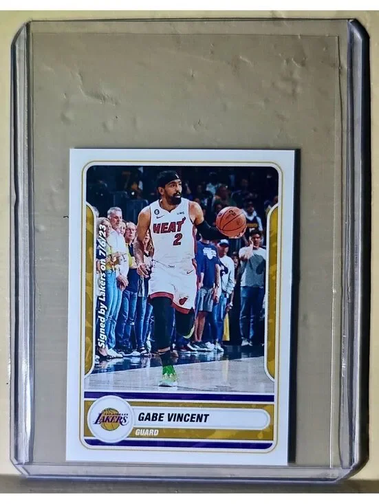 2023-24 Gabe Vincent Panini NBA Basketball #369 Sticker Los Angeles Lakers