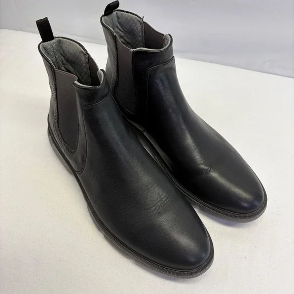 Johnston Murphy XC4 Chelsea Boots Mens 12M Black Leather Waterproof Comfort