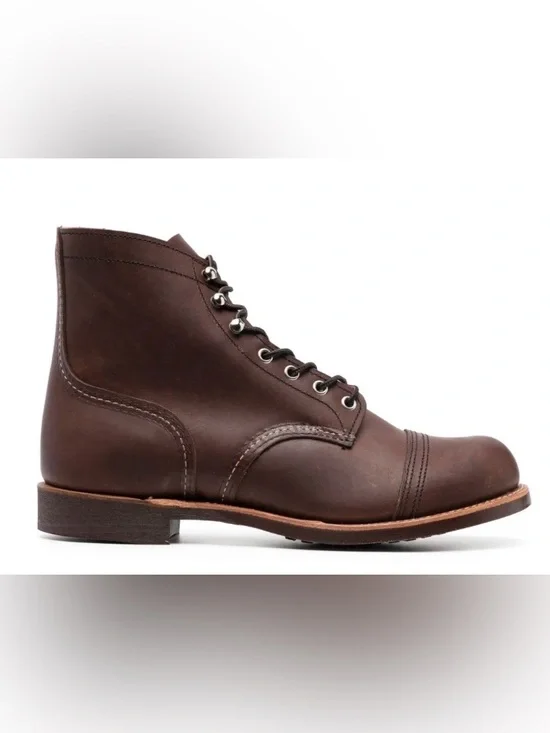 Red Wing Shoes Iron Ranger leather ankle boots