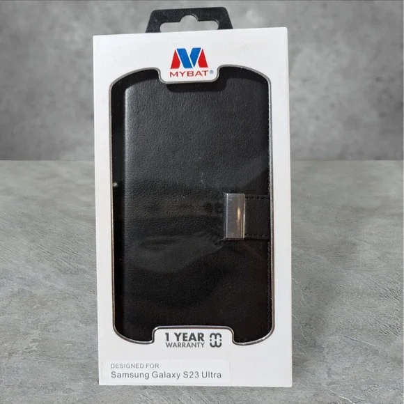 Mybat My Jacket Wallet Case For Samsung Galaxy‎ S23 Ultra Black T4