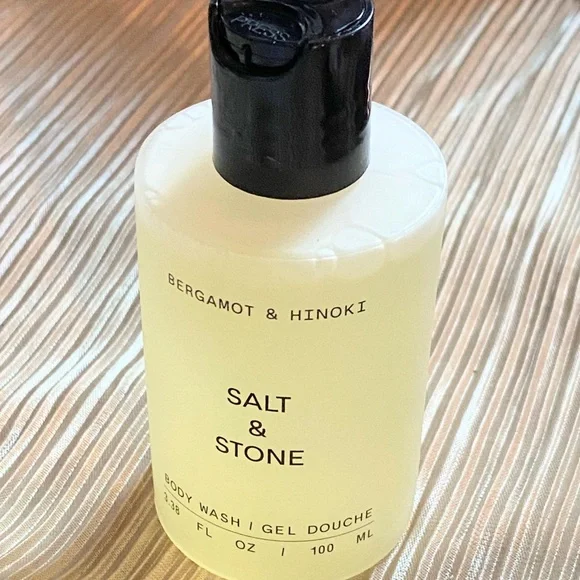 Salt & Stone Bergamot & Hinoki Body Wash 3.38oz larger travel size