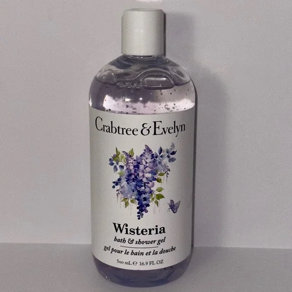 Crabtree & Evelyn Wisteria Bath &‎ Shower Gel 16.9 fl oz