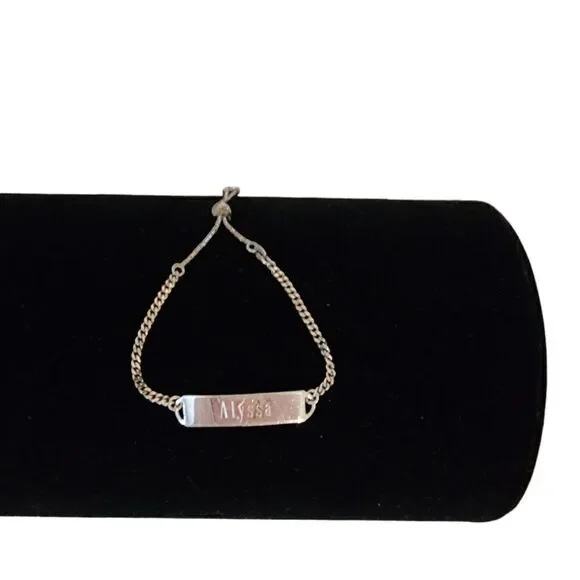 Sterling silver adjustable bolo bracelet