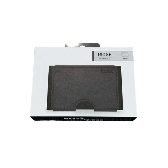 Aa9N The Ridge Wallet - RIDGE BIFLEX, RFID Protect, Full Grain Leather MKBHD Blk
