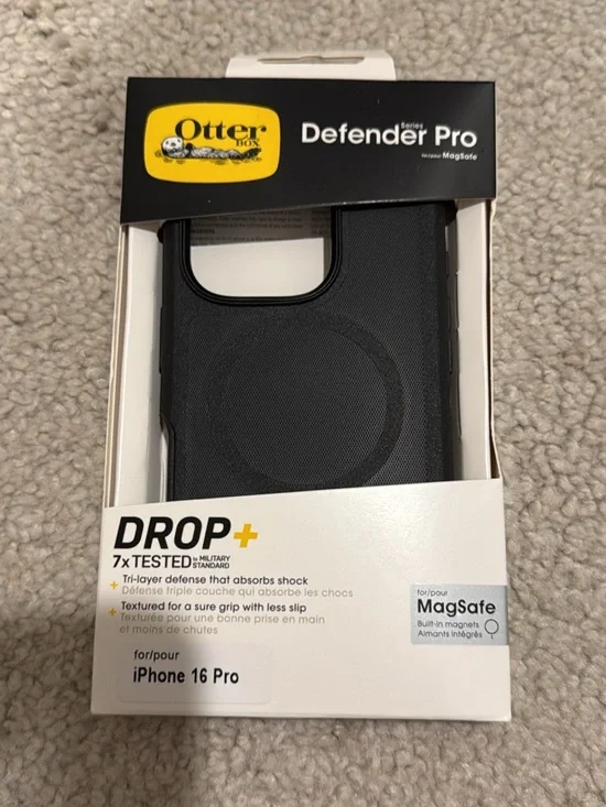 OtterBox Defender Pro Case for iPhone 16 Pro - Black