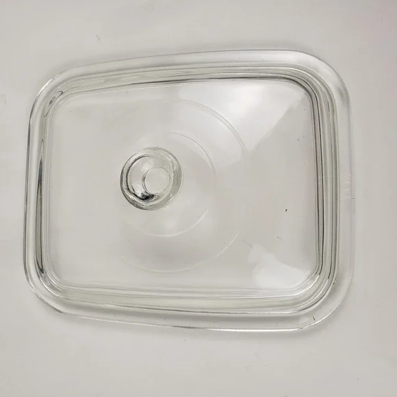 Corning Ware Pyrex AA14 Clear Glass Lid Rectangular Casserole Dish 7.5x6.5