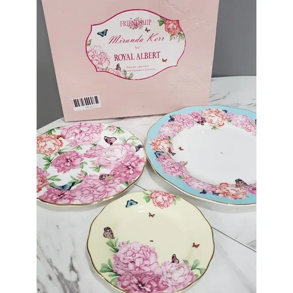 READ DESCRIPTION!! MIRANDA KERR ROYAL ALBERT‎ 3-Tier Cake Stand MISSING HARDWARE