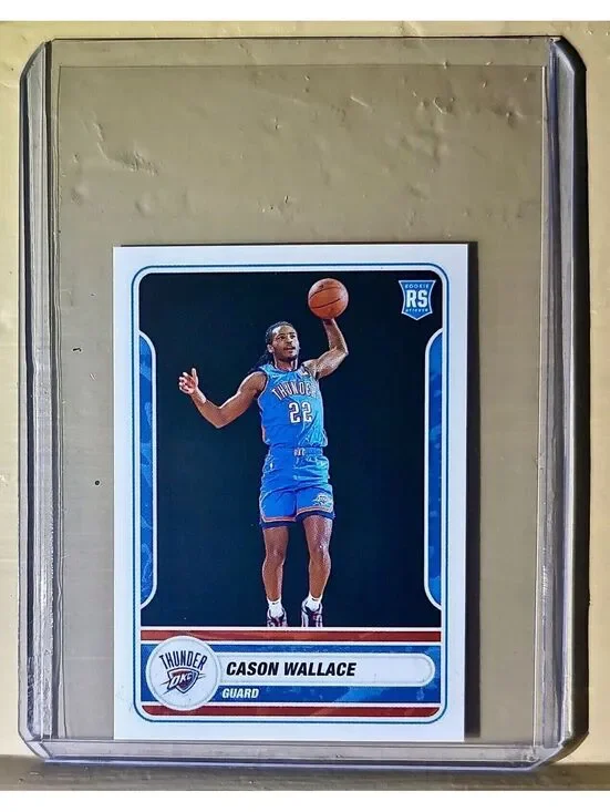 2023-24 Cason Wallace Panini NBA Basketball #418 Sticker Oklahoma City Thunder