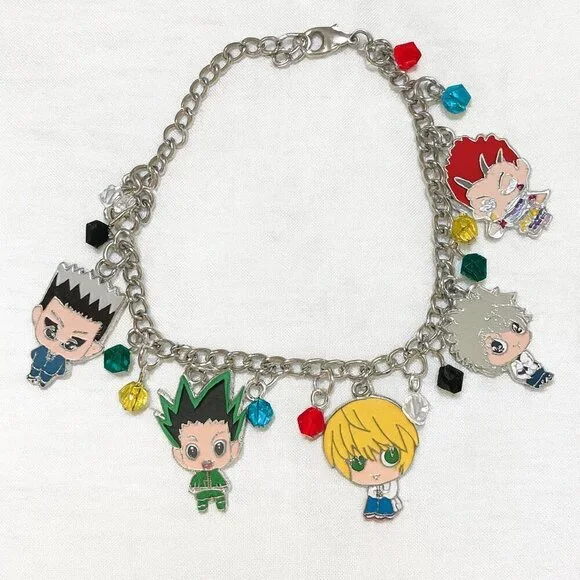 Kids Anime Character Charm Bracelet – Colorful & Fun, Perfect Gift!