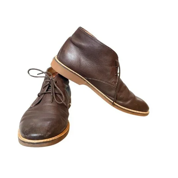 Clark's Atticus Ankle Lace-Up Boots,‎ Men's Size 12, brown, GUC