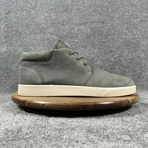 ECCO Street Lite Mens Sz EU 43 US 9 Gray Nubuck Leather Casual Chukka Boots Used